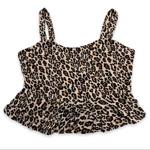 FOREVER 21 Crop Top - Animal Print - Size 2X